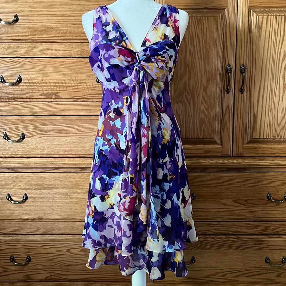 Donna Ricco beautiful floral cocktail/wedding dress